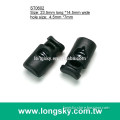 (#ST0602) 1 hole plastic cord stopper toggles for jackets